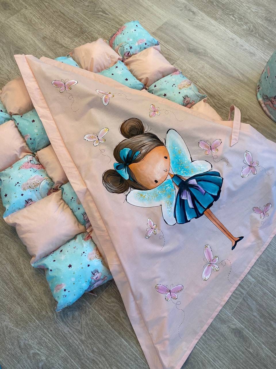 Original Toddler Teepee for girl with stabilizer active Game individual drawing and personalization according to your wishes Ideal Gift kids